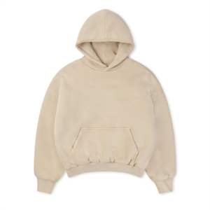 Sweat à capuche surdimensionné avec impression thermique OEM, sweatshirts vierges en coton épais avec logo personnalisé, fabricants de sweats à capuche pour hommes - Product Image 1