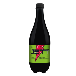 Bebida Energética Jett Kiwi-Manzana 0.8L PET con Taurina, Cafeína y Vitaminas del Grupo B, Verde Claro - Product Image 1