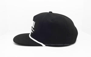 Streetwear classique et quotidien pour tout le monde, chapeau Snapback personnalisé avec logo 3D brodé Nightfall avec corde, fournisseur fabriqué au Vietnam - Product Image 4