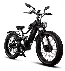 Vélo électrique à double moteur 6000W/5000W pour adultes, 52 MPH avec 60V32A, pneus larges 26x4 tout-terrain, vélo électrique à suspension intégrale, SHM - Product Image 1