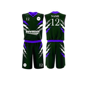 Ensemble de maillots de basket-ball de qualité supérieure personnalisé, maillot et short en polyester respirant à séchage rapide, vêtements de sport d'équipe pour hommes, femmes et jeunes - Product Image 3