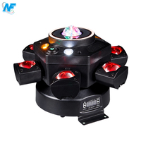 Шестилучевая светодиодная голова-прожектор DJ Bee Eyes RGBW DMX512 с эффектом стробоскопа и движущимся лучом для сценического освещения на Рождество и дискотеки