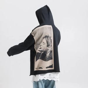 Ropa Urbana Bordada en Diferentes Colores, Precio Bajo, Sudadera con Estampado de Anime 100% Algodón, Estilo Minimalista Moderno con Bolsillo, Alta Calidad - Product Image 4