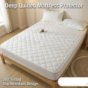 Protector de Colchón Impermeable Ajustable, Suave, Transpirable, Reutilizable y Duradero para Adultos, Suministros para el Hogar - Product Image 3