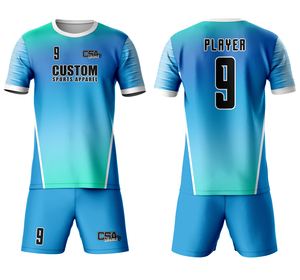 Uniforme de Football Sublimé Personnalisé Fabriqué au Pakistan Maillot et Short de Football Votre Équipe de Conception Portent des Uniformes de Football - Product Image 1