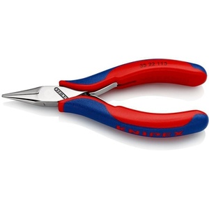 For KNIPEX Electronics Gripping <b>Pliers</b> 115 mm Overall Length Flat Round Jaws Shape 2 Multi-Component Handles - Product Image 1