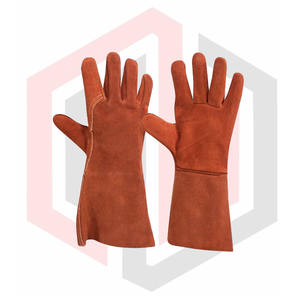 Gants de soudage Tig de haute qualité Gants de sécurité en cuir de vachette avec fonction résistante aux coupures Excellent pour le travail - Product Image 1