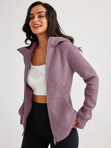 Sudadera con capucha y cremallera completa de alta calidad, precio razonable, sudadera con cremallera completa de EE. UU., Sudadera con capucha de algodón con cremallera facial completa y logotipo personalizado - Product Image 4