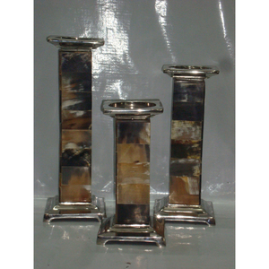 Soporte de vela de aluminio clásico, duradero, de Metal niquelado, decoración elegante para el hogar, candelabro artístico - Product Image 6