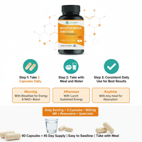Capsules de chlorure de nicotinamide riboside (NR) de haute pureté de qualité supérieure