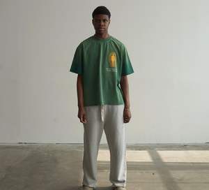 เสื้อมีฮู้ดลายเฮฟวี่เวทสำหรับผู้ชายเสื้อยืดผ้าฝ้ายพิมพ์ลายกราฟิกแนวสตรีทโอเวอร์ไซส์ใหญ่พิเศษ - Product Image 3