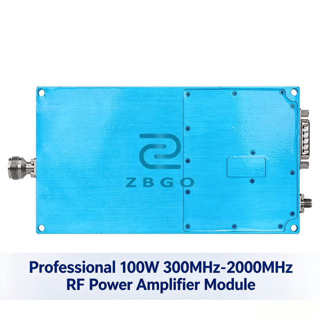 Professional 100W Module 300MHz-2000MHz RF Power Amplifier 0.3-2GHz Module for Outdoor Communication System