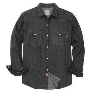 Chemise en jean 100 % coton respirante, nouveau style, faible MOQ, écologique, coupe facile, toucher confortable, personnalisable - Product Image 1