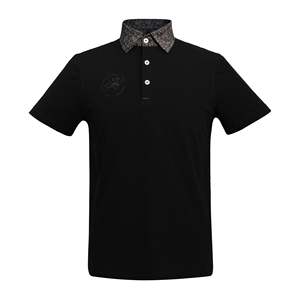 เสื้อโปโลแขนสั้นทรงสปอร์ตสำหรับผู้ชาย ดีไซน์ปกเสื้อโดดเด่น ผลิตจากโพลีเอสเตอร์/คอตตอน เหมาะสำหรับใส่เล่นกอล์ฟ - Product Image 1