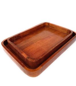 Bandeja DE SERVICIO DE MADERA personalizada más vendida con asas Falak hecho a mano de calidad superior Producto más buscado de exportación mundial - Product Image 5