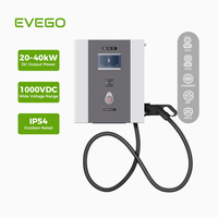 Produsen Menawarkan Charger DC EV Dinding 7'' LCD Layar Sentuh Baru dengan Perlindungan IP54 40kW 125A