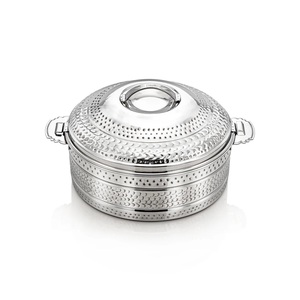 Unique Metal Food Warmer for Serving Attractive Design Casserole <b>Dish</b> Highest Quality for Food Round Casserole. - Product Image 5