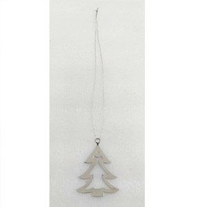 Adornos Navideños Modernos y Elegantes para Colgar en el Árbol de Navidad, Plateados, Cortados con Láser, de Alta Calidad, Decoración Móvil para el Hogar - Product Image 1