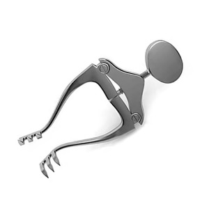 Écarteur JANSEN à prix compétitif 3x3 dents émoussées Longueur totale 10cm (4 po) Instruments chirurgicaux en acier inoxydable - Product Image 6