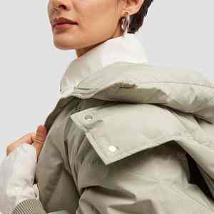 Chaqueta Larga Acolchada Brillante para Mujer, Color Personalizado, Impermeable, Abrigo de Lluvia, Ropa Exterior de Moda - Product Image 2