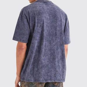 Camisetas de Algodón Peinado Grueso al por Mayor, Camisetas de Talla Grande para Hombre, Camisetas Lisas para Hombre - Product Image 4