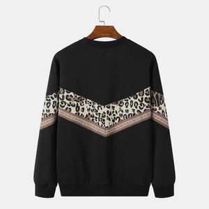 2023 sudaderas de cuello redondo precableadas personalizadas para hombres, suéter elegante con logotipo, suministro al por mayor de tela tejida teñida Lisa para invierno - Product Image 2