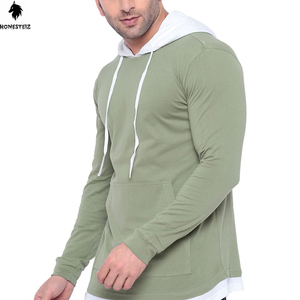 เสื้อฮู้ดแบบสวมหัวสำหรับผู้ชายเสื้อกันหนาวผ้าฝ้ายโพลีเอสเตอร์ผ้าเทอร์100% สีพื้นลำลองออกแบบได้ตามต้องการสำหรับฤดูหนาว - Product Image 5