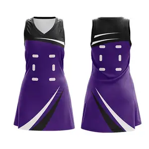 Wholesale Custom Made Professional Quality Netball Dress Skirt with Jersey best wholesale Price netball uniform for women's