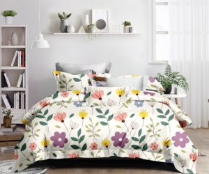 Ensemble de draps de lit de haute qualité 135GSM, de marque supérieure, élégant, tissu doux au toucher, confortable, respectueux de la peau - Product Image 6