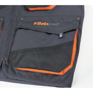 Chaqueta de trabajo de seguridad sin mangas ligera BETA en gris - Product Image 4