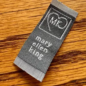 ป้ายติดเสื้อคอตตอนออร์แกนิกผ้าซาตินฉลากทอสำหรับเสื้อผ้ากระเป๋ารองเท้า - Product Image 3