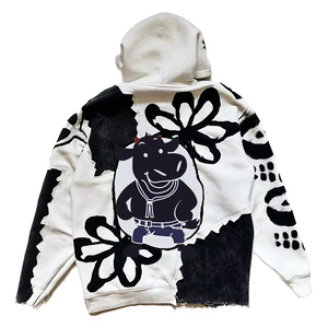 Urban Streetwear Hombres Invierno Sólido Rhinestone Sudadera con capucha Lujo Diamante Cristal Pullover A prueba de viento Ecológico para la moda con estilo - Product Image 4