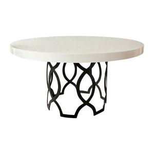 style living room furniture round modern Silver metal legs Modern Metal Side <b>Table</b> - Product Image 3
