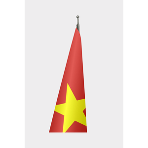 Drapeau d'intérieur officiel du Vietnam, technique d'impression numérique, matériau en aluminium, élégant et durable - Product Image 3