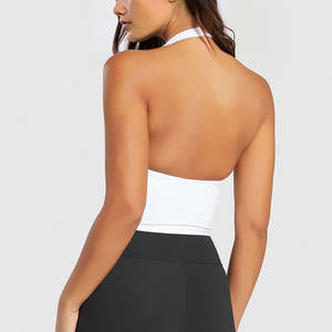 Camisetas recortadas de manga raglán con logotipo personalizado para mujer, camisetas cortas de manga corta en contraste - Product Image 2