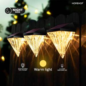 Homehop <b>Solar</b> <b>Lights</b> Outdoor Garden Decoration Lamp Automatic LED Decorative <b>Light</b> for Balcony (Warm Pack of 2) - Product Image 3