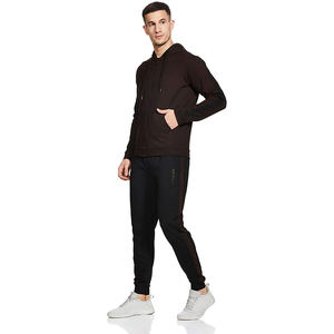 Survêtement d'hiver décontracté 2 pièces grande taille personnalisable pour hommes, ensemble de course à manches courtes - Product Image 3