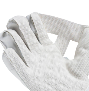 Gants de maintien de cricket personnalisés en cuir de soutien blanc avec logo personnalisé et options de taille - Product Image 6