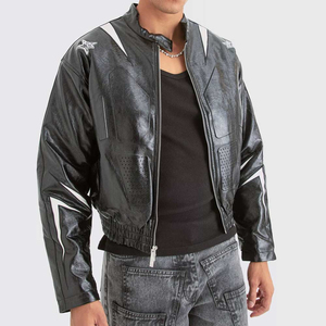 Chaqueta de Invierno de Cuero Genuino para Hombre, Cuello Alto, Estilo 2025, Impermeable y Resistente al Viento, de Alta Calidad y Personalizable - Product Image 3