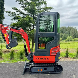 ENVÍO GRATUITO Miniexcavadora AGT QK18 de 16 HP con Cuchilla de Retroexcavación de 39 Pulgadas, Cuchara de 16 Pulgadas con Dientes, Pulgar Hidráulico de 10 Pulgadas, Aprobada por la EPA y la CE - Product Image 1