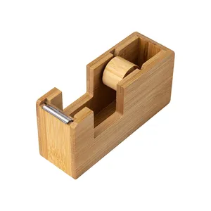 Dispenser di Nastro Adesivo in Bambù Personalizzato Baldellia, Gadget su Misura - Product Image 1