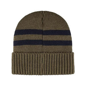 Bonnet en laine jacquard unisexe, logo personnalisé, automne-hiver, haute qualité, couleur unie, chaud, à revers - Product Image 3