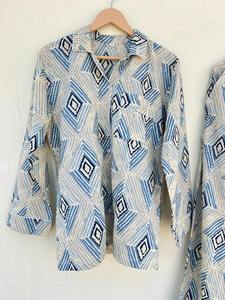 Conjunto de Pijama de Algodón para Mujer, Ropa de Dormir Suave, Camisa y Pantalones, Ropa de Casa de Algodón Orgánico, Conjunto de Regalo para Damas de Honor - Product Image 2