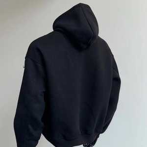 Factory Heavyweight 100% Cotton Terry Fleece Casual Streetwear Breathable Regular Fit Men <b>Hoodies</b> No <b>String</b> - Product Image 5