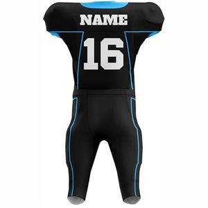 Maillot de football américain unisexe le plus vendu, uniformes personnalisés respirants à manches courtes pour adultes - Product Image 3