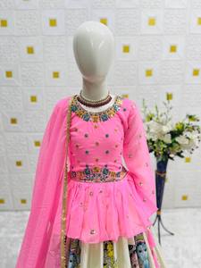 HIT Design presenta el nuevo conjunto de Lahenga estilo Kediya, ropa india y paquistaní lista para usar completamente cosida - Product Image 5