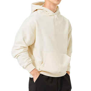 Sudaderas con capucha y sudaderas para hombre con estampado de peso pesado en blanco liso pesado 100% algodón hombro caído - Product Image 1