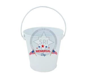 Lata de Metal de hierro galvanizado 5L promocional de fábrica, logotipo personalizado, 6 botellas de cerveza para tinas de bebidas de champán, capacidad de 10L para fiestas - Product Image 1