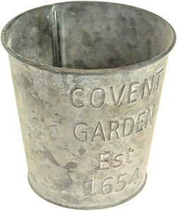 Venta caliente 2025 diseño galvanizado maceta vientre cubo sin mango con diseño en relieve fabricación en exportador indio - Product Image 2