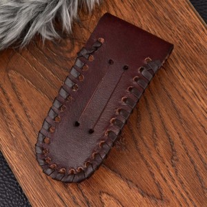 2025 Venta caliente cuero de grano rico piel de serpiente vaina fábrica OEM bolsa personalizable para cuchillos plegables muestra gratis tendencia - Product Image 4